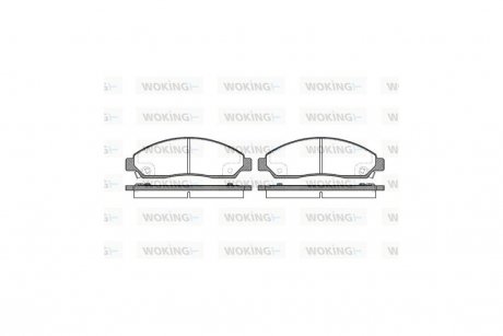 Колодки гальмівні диск. перед. (Remsa) GREAT WALL Hover 05> 10> WOKING P11983.14