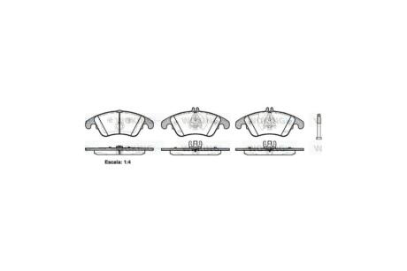 Колодки гальмівні диск. перед. (Remsa) MB C204 E212 Girling ver. WOKING P12043.00