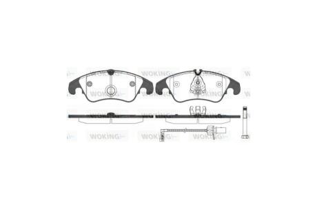 Колодки тормозные диск. перед. (Remsa) Audi A4 09>16 A6 11>18 Q5 08>17 WOKING P12043.31