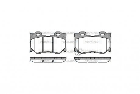 Колодки тормозные диск. задн. (Remsa) Infiniti Fx 3.0 08-,Infiniti Fx 3.5 02-08 WOKING P12653.01