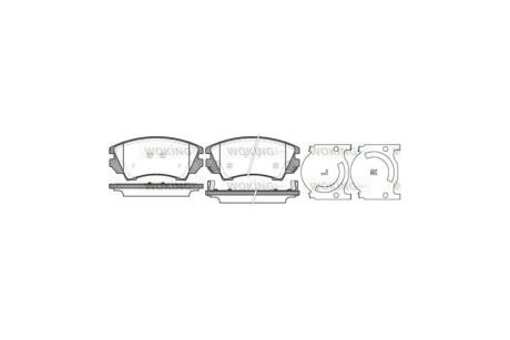 Колодки тормозные диск. перед. (Remsa) Opel Insignia A Astra J Zafita Tourer C / Malibu 12> WOKING P12753.12