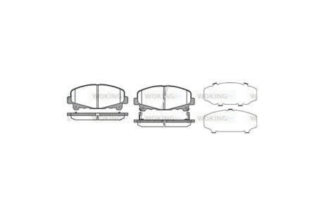 Колодки тормозные диск. перед. (Remsa) Honda Accord 08> 15> WOKING P12903.02