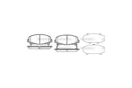 Колодки тормозные диск. перед. (пр-во Remsa) Honda Accord 08> 15> WOKING P12903.02