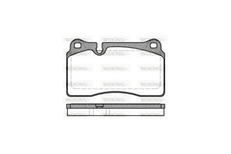 Колодки тормозные диск. перед. (Remsa) Audi A3 sportback 2.5 04-13,Audi Tt 2.5 06-14 WOKING P13003.30