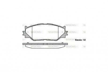 Колодки тормозные диск. перед. (Remsa) Lexus IS 05> 13> WOKING P13013.00