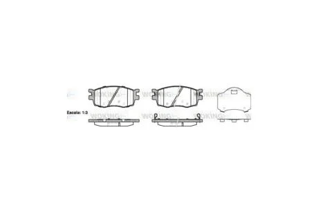 Колодки тормозные диск. перед. (пр-во Remsa) Hyundai Accent Rio 05>10 / i20 08>15 WOKING P13083.02