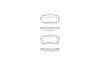 Колодки гальмівні диск. задн. (вир-во Remsa) Hyundai Ix20 1.4 10-,Hyundai Ix20 1.6 10- WOKING P13093.42 (фото 1)