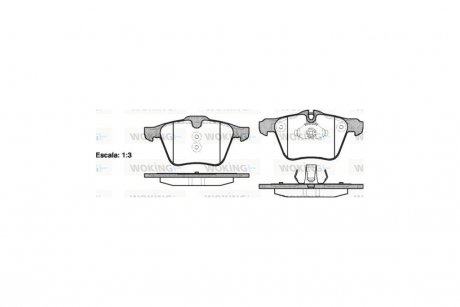 Колодки тормозные передние (Remsa) Ford Mondeo IV 2,5i Volvo S60 S80 WOKING P13173.00