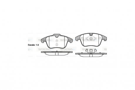 Колодки тормозные дисковые Ford Mondeo IV S-max Galaxy / PSA 508 407 / перед WOKING P13193.00