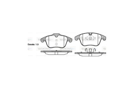 Колодки гальмівні диск. перед. (Remsa) Ford Mondeo IV S-max Galaxy / PSA 508 407 WOKING P13193.00