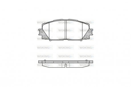 Колодки тормозные диск. перед. (Remsa) Lexus Ct (zwa10_) 1.8 10-,Toyota Prius 1.8 09- WOKING P13243.10