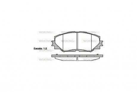 Колодки тормозные передние (Remsa) Toyota Corolla Auris 06> 13> / Rav4 05> 12> WOKING P13323.00