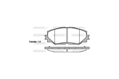Колодки тормозные диск. перед. (Remsa) Toyota Corolla Auris 06> 13> / Rav4 05> 12> WOKING P13323.00