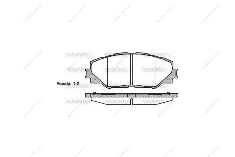 Колодки гальмівні диск. перед. (вир-во Remsa) Toyota Auris (06-12), Rav4 (06-12) (12-15) WOKING P13343.00 (фото 1)