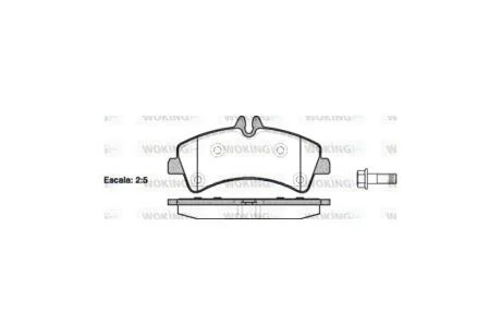 Колодки тормозные диск. задн. (пр-во Remsa) MB Sprinter II III / VW Crafter I II Bosch ver. WOKING P13473.00