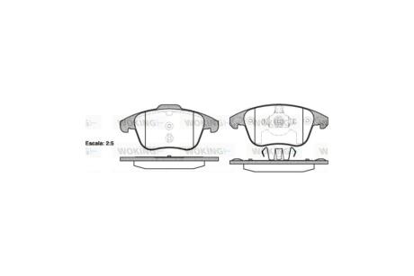 Колодки гальмівні диск. перед. (Remsa) PSA C4 Picasso, Grand Picasso 08>13 / DS4 DS5 12> WOKING P13493.00