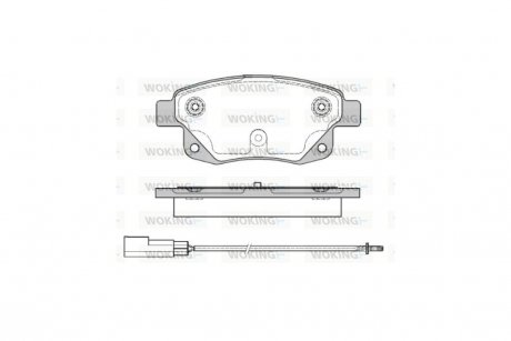 Колодки тормозные диск. задн. (Remsa) Ford Tourneo connect 1.8 02-13,Ford Transit 2.2 06-14 WOKING P13523.01