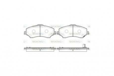 Колодки тормозные диск. перед. (Remsa) Dodge Journey 08> 12> / Nitro 06>11 / Cherokee 08> Compass 06> Wrangler 07> WOKING P13593.02