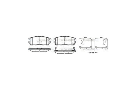 Колодки тормозные диск. задн. (Remsa) Chevrolet Captiva Antara 06> WOKING P13603.12