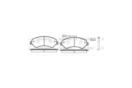 Колодки тормозные диск. перед. (Remsa) PSA Boxer Jumper Ducato 11> WOKING P13753.12