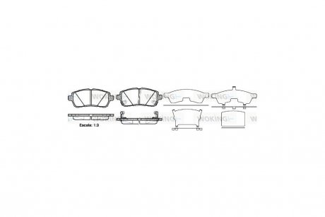 Колодки тормозные передние (Remsa) Ford Fiesta 08> 12> / Suzuki Swift 10> 17> WOKING P13813.02