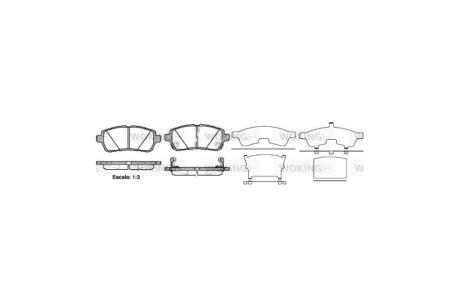 Колодки гальмівні диск. перед. (Remsa) Ford Fiesta 08> 12> / Suzuki Swift 10> 17> WOKING P13813.02