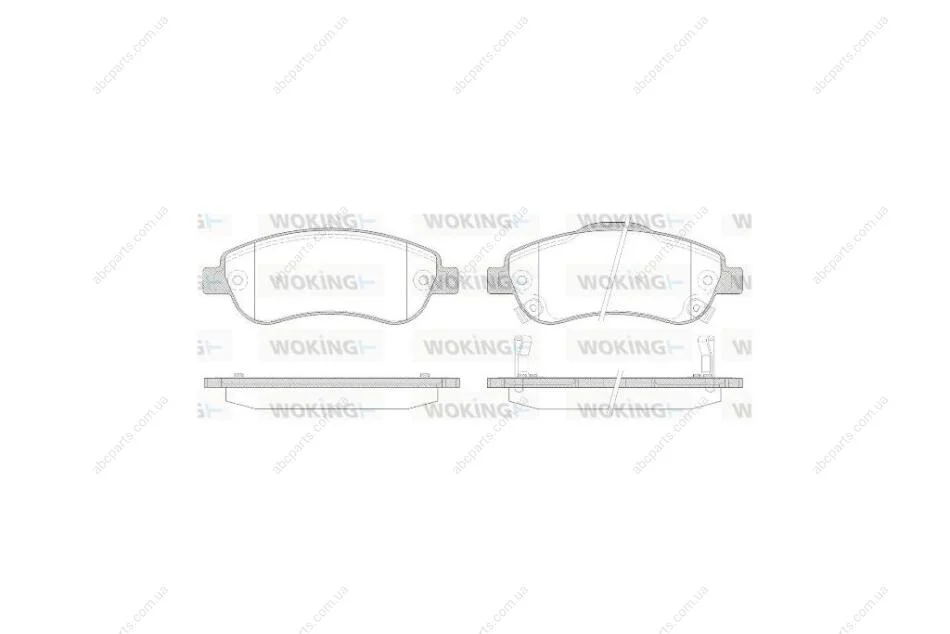 Колодки гальмівні диск. перед. (вир-во Remsa) Honda Cr-v iii 2.0 06-,Honda Cr-v iii 2.2 06- WOKING P13893.02 (фото 1)