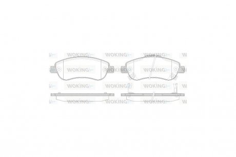 Колодки тормозные диск. перед. (Remsa) Honda Cr-v iii 2.0 06-,Honda Cr-v iii 2.2 06- WOKING P13893.02