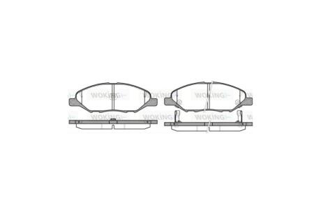 Колодки гальмівні диск. перед. (Remsa) Nissan Micra 03>10, Note 06>12, Tiida 07>12 (P13933.02) WOKING 'P13933.02