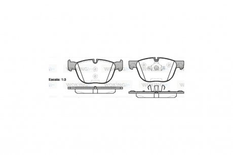 Колодки тормозные диск. перед. (Remsa) Bmw X5 2.0 13-,Bmw X5 3.0 06-13,Bmw X5 3.0 13- WOKING P13973.00