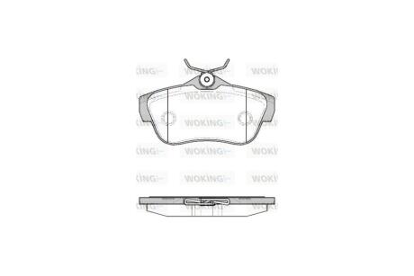 Колодки тормозные диск. задн. (Remsa) PSA Jumpy Expert II 07> WOKING P13993.00