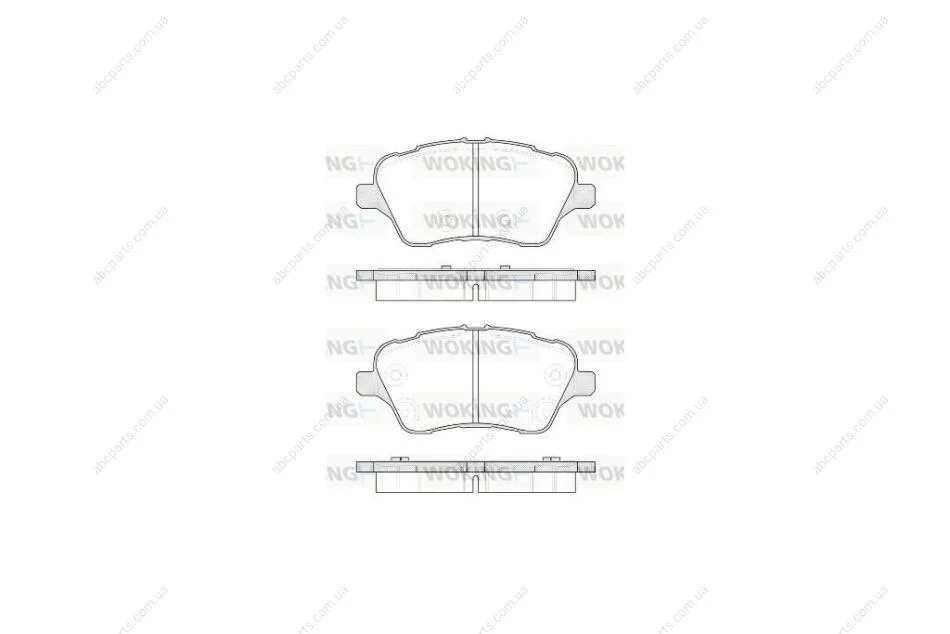 Колодки гальмівні диск. перед. (вир-во Remsa) Ford B-max 1.0 12-,Ford B-max 1.4 12-,Ford B-max 1.5 12- WOKING P14143.00 (фото 1)
