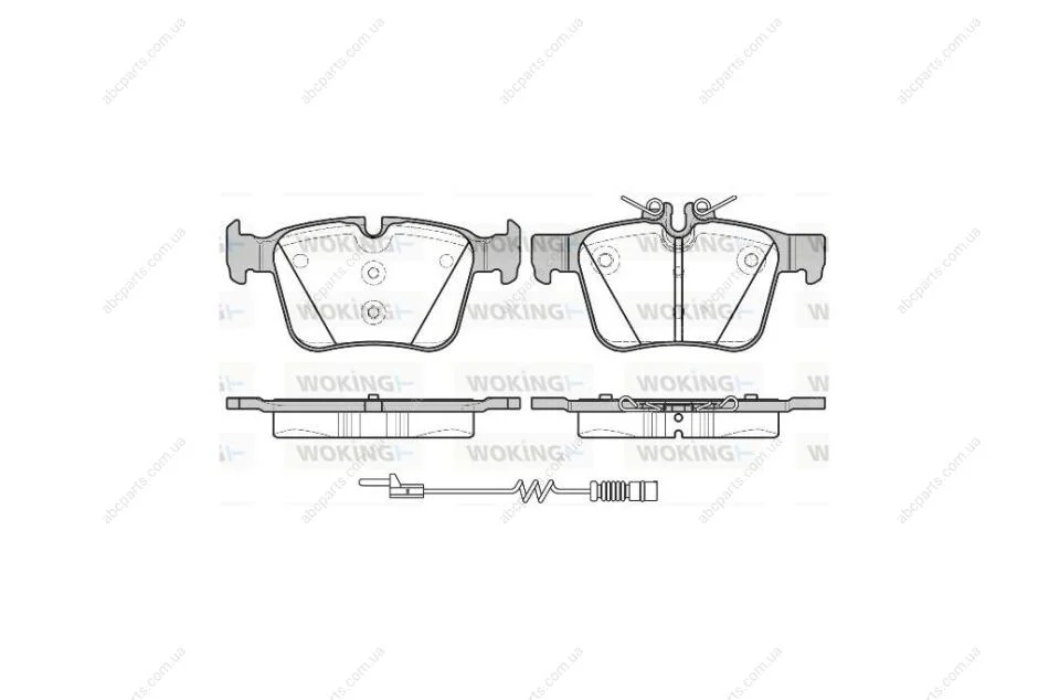 Колодки тормозные диск. задн. (пр-во Remsa) Mercedes-benz C-class (s205) 1.6 14-,Mercedes-benz C-class (s205) 2.0 14- WOKING P14163.20 (фото 1)