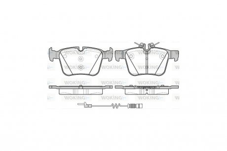 Колодки гальмівні диск. задн. (Remsa) Mercedes-benz C-class (s205) 1.6 14-,Mercedes-benz C-class (s205) 2.0 14- WOKING P14163.20