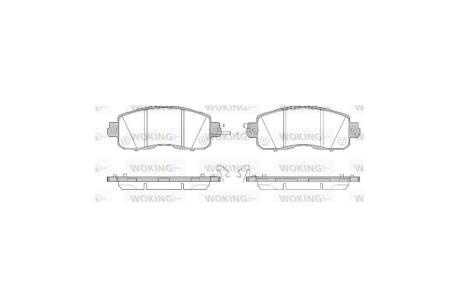 Колодки тормозные диск. перед. (Remsa) Nissan Teana Altima 13> / Leaf 10> WOKING P14173.04