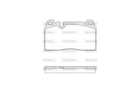 Колодки тормозные диск. перед. (Remsa) Audi A6 13> A7 14> Q5 12> / Porsche Macan 14> WOKING P14273.00