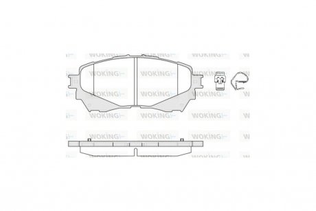 Колодки гальмівні диск. перед. (Remsa) Mazda 6 (12-) WOKING P14383.04