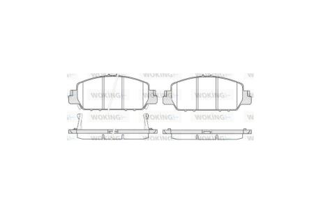 Колодки тормозные диск. перед. (Remsa) Honda HR-V 15> / Accord 3,5i 12> WOKING P14483.02