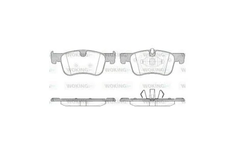 Колодки гальмівні диск. перед. (вир-во Remsa) PSA C4 Picasso Grand Picasso 13> WOKING P14803.00