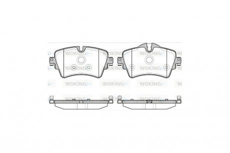 Колодки тормозные дисковые Mini Coutryman 17> ; Clubman 14> / перед WOKING P14993.08