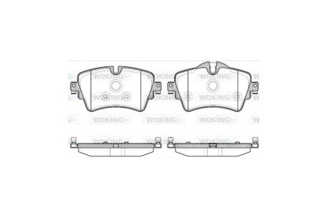 Колодки тормозные диск. перед. (Remsa) Mini Coutryman 17>, Clubman 14> WOKING P14993.08