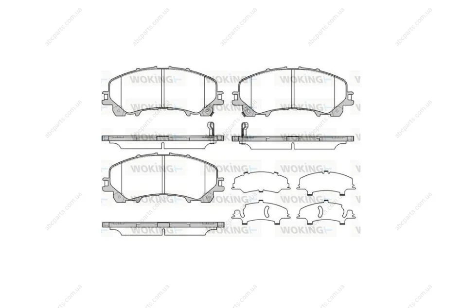 Колодки тормозные диск. перед. (пр-во Remsa) Nissan X-Trail (14-), Infiniti Q50 (13-) WOKING P15073.12 (фото 1)