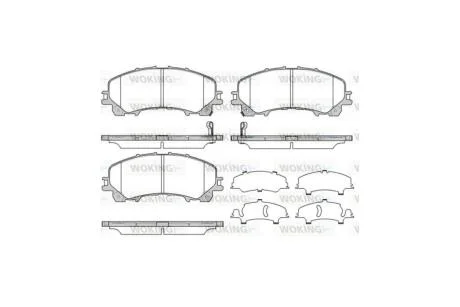Колодки гальмівні диск. перед. (вир-во Remsa) Nissan X-Trail (14-), Infiniti Q50 (13-) WOKING P15073.12