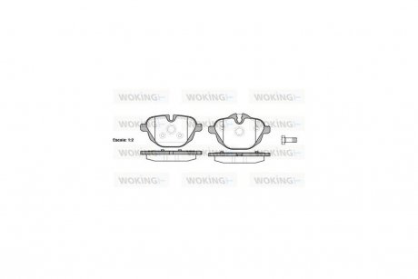 Колодки тормозные диск. задн. (Remsa) BMW 5 (E60), 5 (F10), 7 (G11), X3 (F25) WOKING P15213.00