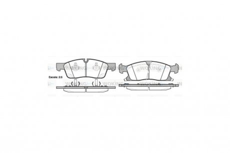 Колодки гальмівні диск. перед. (Remsa) Jeep Grand cherokee iii 5.7 05-10,Jeep Grand cherokee iv 3.0 10- WOKING P15303.02