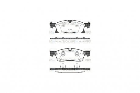 Колодки тормозные диск. перед. (Remsa) MB GL166 GLE166 ML166 11>15, 15> WOKING P15303.10