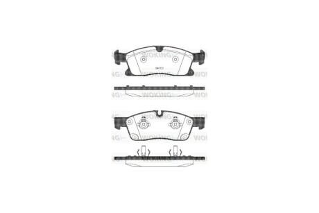 Колодки гальмівні диск. перед. (Remsa) MB GL166 GLE166 ML166 11>15, 15> WOKING P15303.10