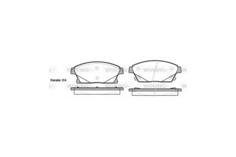 Колодки гальмівні диск. перед. (Remsa) Chevrolet Cruze / Trax / Orlando / Volt / Opel Astra J / Mokka X / Zafira C WOKING P15313.02
