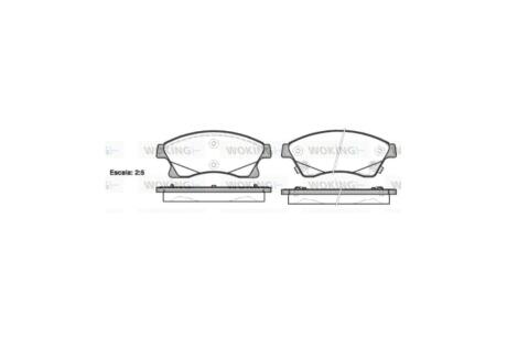 Колодки гальмівні диск. перед. (Remsa) Chevrolet Aveo III Cruze / Opel Astra J WOKING P15313.12
