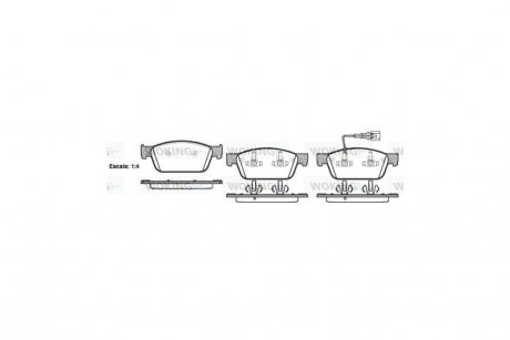 Колодки тормозные диск. перед. (Remsa) VW T5 T6 WOKING P15403.01